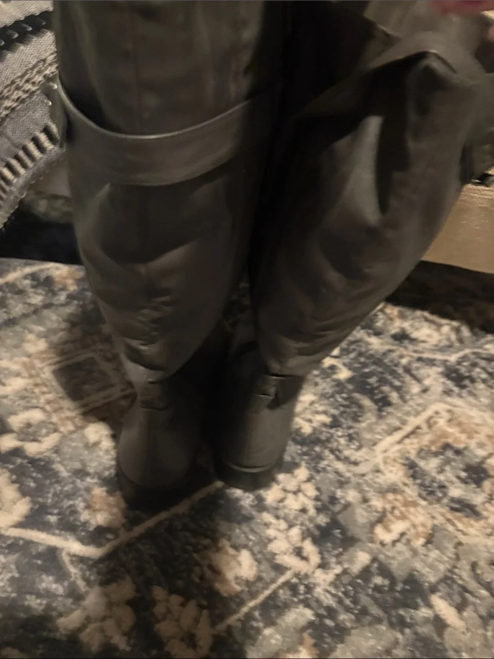 Journee Collection Gray Womens Wide Calf Pull-On Boots